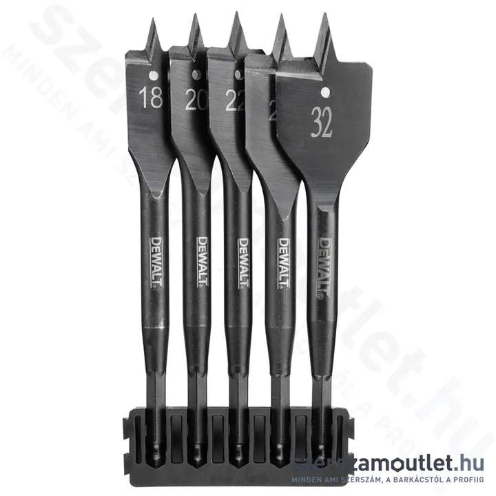 DEWALT TOUGHCASE Lapos fafúrószár készlet 18-32mm 5db-os (DT70832-QZ)