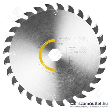 FESTOOL WOOD UNIVERSAL HW Körfűrészlap W28 168x1,8x20mm