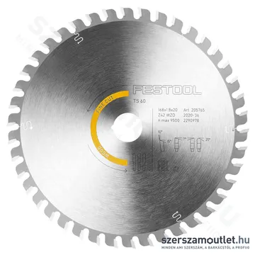 FESTOOL WOOD FINE CUT HW Körfűrészlap WD42 168x1,8x20mm