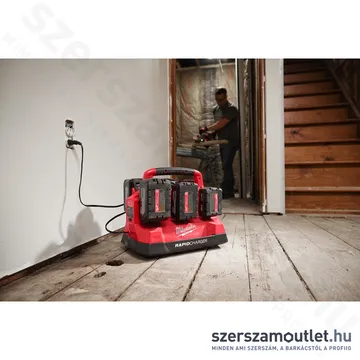 MILWAUKEE M18 PC6 Multizónás akkutöltő, PACKOUT kompatibilis