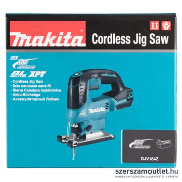 MAKITA DJV184Z Akkus szénkefementes szúrófűrész (Akku és töltő nélkül!)(18V)