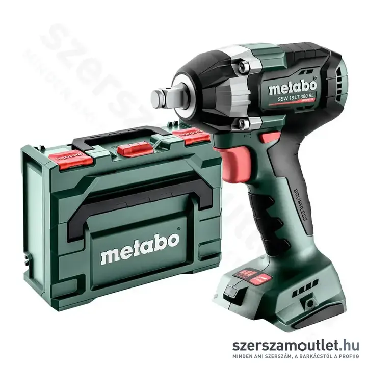 METABO SSW 18 LT 300 BL Akkus ütvecsavarozó (18V/300Nm) MetaBox (Akku és töltő nélkül)