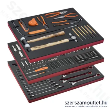 BAHCO Szerszámos kocsi 6 fiókos, szerszámokkal 214db-os + hűtőláda (GRÁTISZ) (1472K6BKFF7SD)