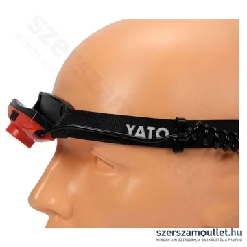 YATO CREE XTE Akkus fejlámpa IP44 500lm (Li-Ion 1000mAh 3,7V) (YT-08596)