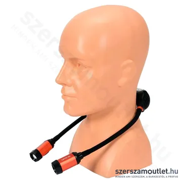 YATO Akkus nyaklámpa rugalmas fénybeállítással/karokkal 300lm (Li-Ion 2000Ah 3,7V) (YT-08599)
