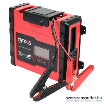 YATO LCD Kijelzős elektronikus akkumulátortöltő 12V/2A/8A/15A 200Ah (YT-83003)