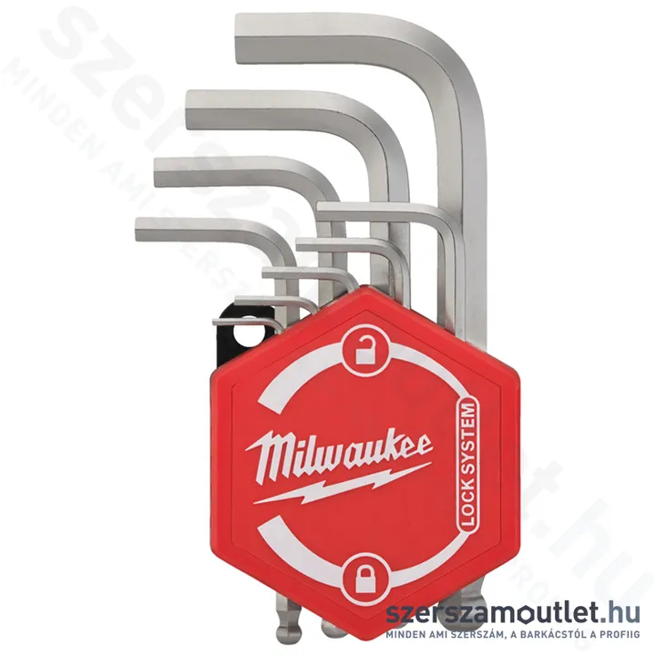 MILWAUKEE Kompakt imbuszkulcs készlet HEX 9 részes