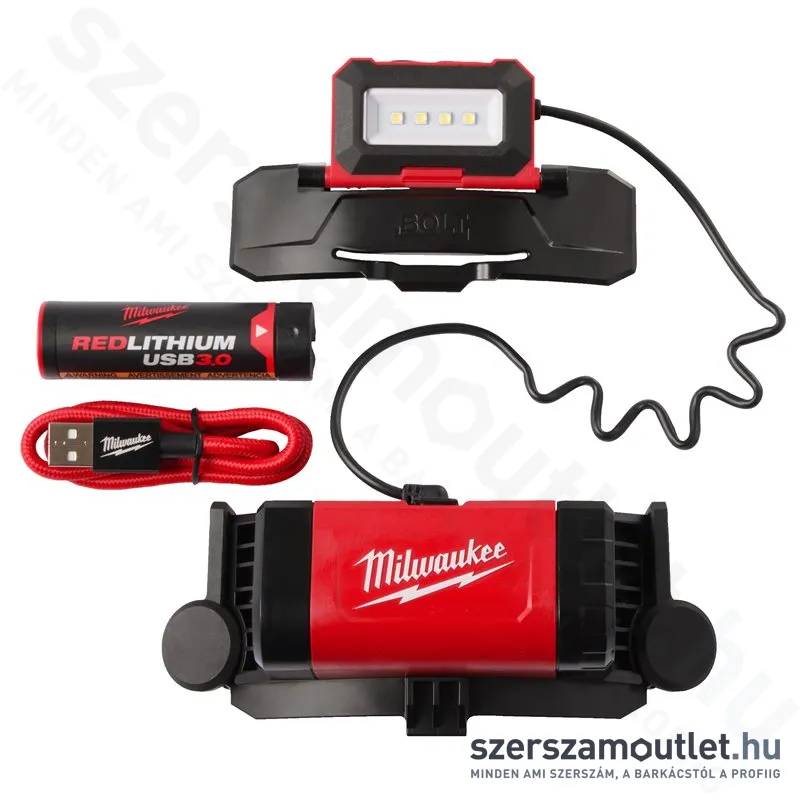 MILWAUKEE L4 BOLTHL-301 USB újratölthető fejlámpa BOLT sisakhoz (600lm) (3,0Ah/4,0V)