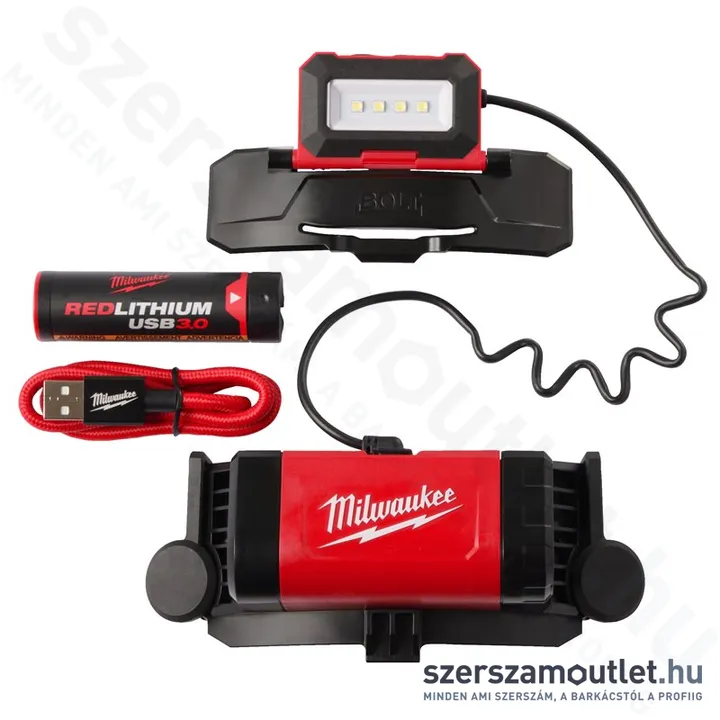 MILWAUKEE L4 BOLTHL-301 USB újratölthető fejlámpa BOLT sisakhoz (600lm) (3,0Ah/4,0V)