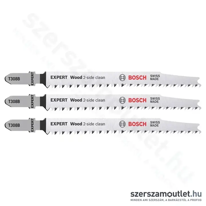 BOSCH EXPERT Wood 2-side clean T308 B szúrófűrészlapok 117/2,2mm [3db/csomag] (2608900550)