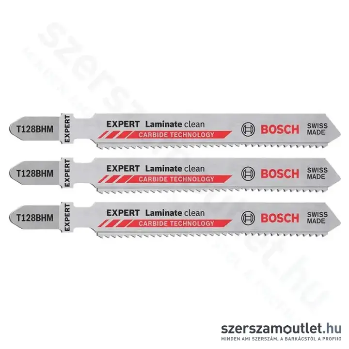 BOSCH EXPERT Laminate Clean T 128 BHM szúrófűrészlapok 92/1,8mm [3db/csomag] (2608900542)