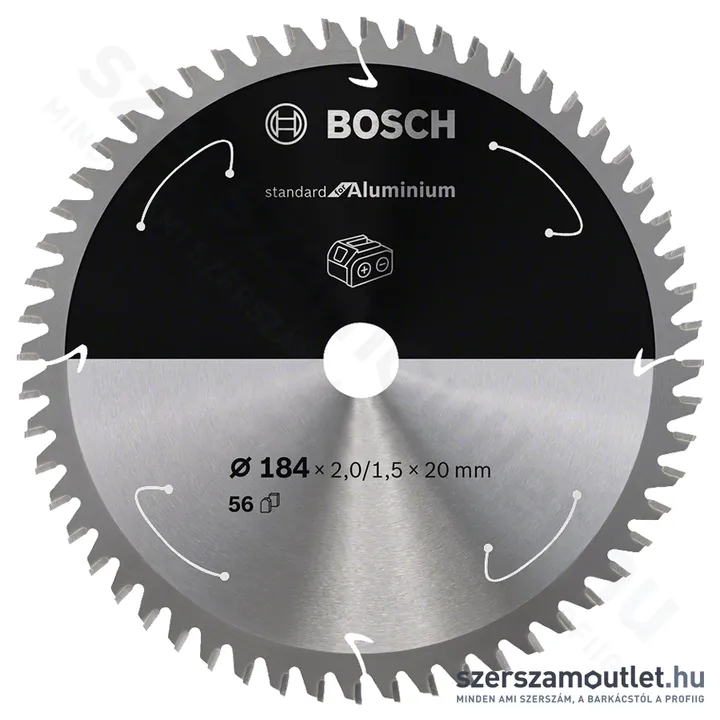 BOSCH Standard for Aluminium körfűrészlap akkumulátoros körfűrészekhez 190x2mm T56 (2608837771)