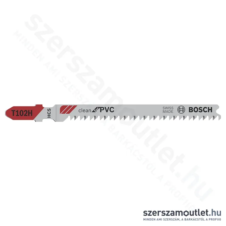 BOSCH T 102 H Clean for PVC szúrófűrészlap 100/2,3mm [3db/csomag] (2608667445)