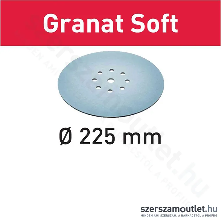 FESTOOL Csiszolópapír(szivacs) STF D225 P240 GR S Granat Soft, 1db