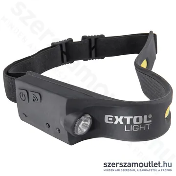 EXTOL Akkus LED fejlámpa 350lm