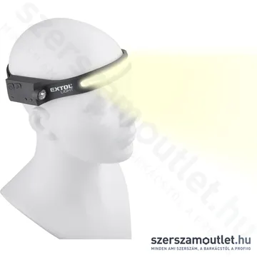 EXTOL Akkus LED fejlámpa 350lm