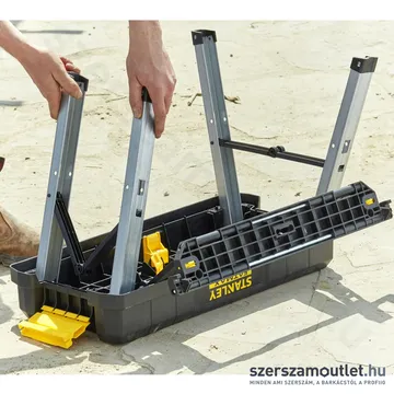 STANLEY FATMAX 2in1 Szerszámosláda + fellépő 64cm/25