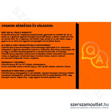 GORILLA EPOXY Gyanta kétkomponensű ragasztó 25ml (6044000)