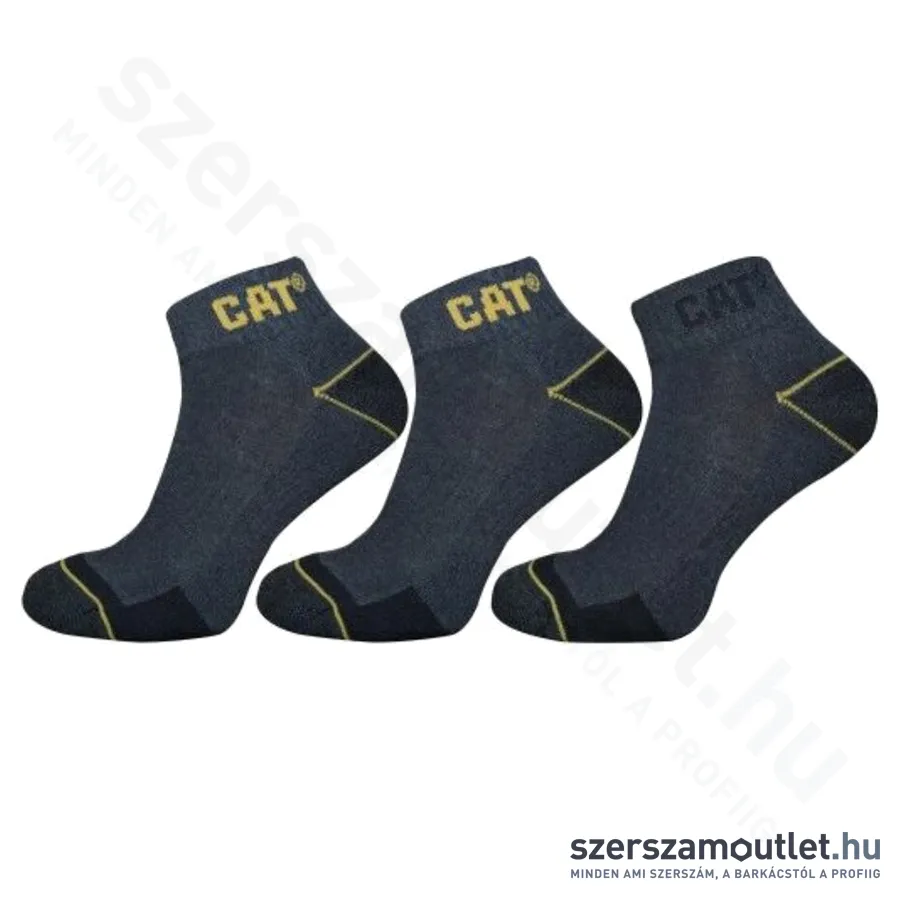 CATERPILLAR ZCM0570 Rövid munkazokni unisex 39-42-es (Szürke) (3pár/csomag) (CAT-00159)