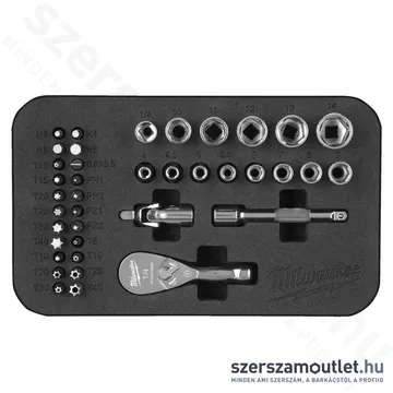 MILWAUKEE Bit és dugókulcs készlet 39 részes 1/4