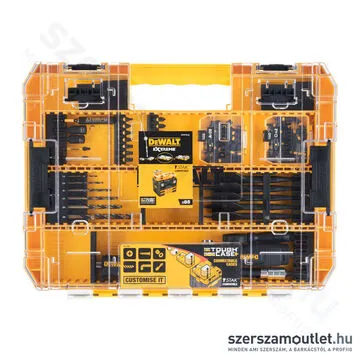 DEWALT EXTREME Bit- és fúrószár készlet + FLEXTORQ 4in1-ben sarokcsavarozó adapter (85 részes)