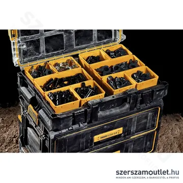 DEWALT TOUGHSYSTEM 2.0 Tároló átlátszó fedelű szortimenter 550x127x370mm (DWST83394-1)
