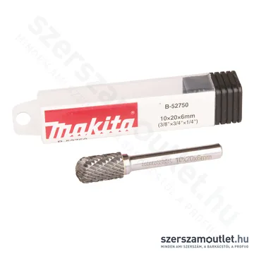 MAKITA Kerek hengeres csiszolófej keresztirányú fogazással 10x20x6mm (B-52750)