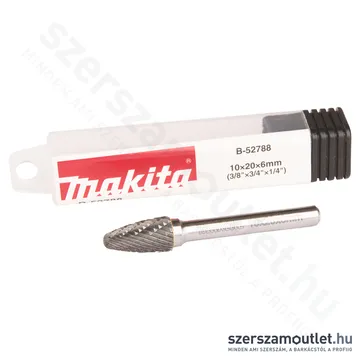 MAKITA Kerek ívelt hengeres csiszolófej keresztirányú fogazással 10x20x6mm (B-52788)