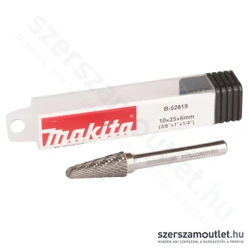 MAKITA Kerek kúpos hengeres csiszolófej kereszt fogazással 10x25x6mm (B-52819)