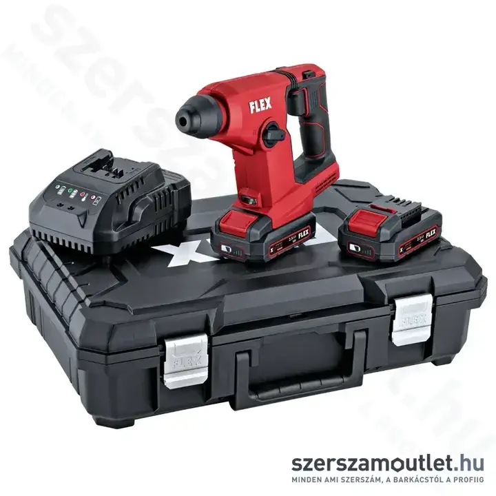 FLEX FHE 1-16 18.0 EC TC 2,5 AH Akkus fúrókalapács kofferben (2x2,5Ah/18V)