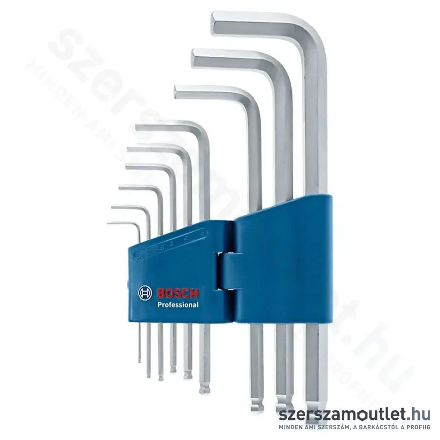 BOSCH Professional Belső hatlapú imbusz kulcskészlet 1,5-10mm 9db-os (1600A01TH5)