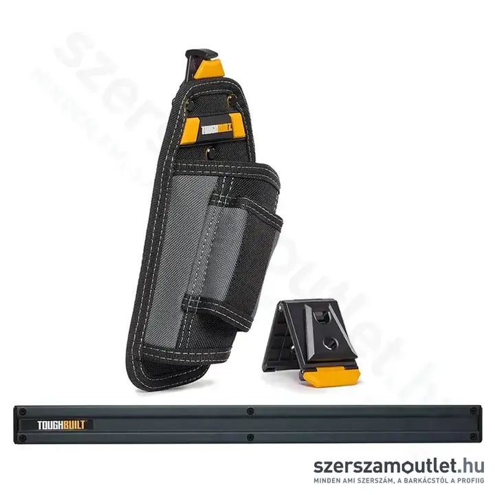 TOUGHBUILT CT-31-A Kalapácstartó övtáska 17x11x32cm + TB-53 Fali tartó tárolórendszerhez 60cm