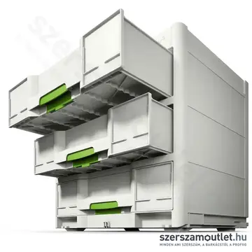 FESTOOL Sortainer³ SYS3-SORT/3 M 337 3 fiókos műanyag láda systainer