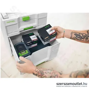 FESTOOL Sortainer³ SYS3-SORT/2 M 337 2 fiókos műanyag láda systainer