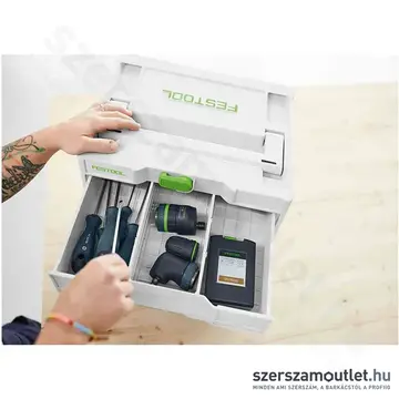 FESTOOL Sortainer³ SYS3-SORT/2 M 337 2 fiókos műanyag láda systainer