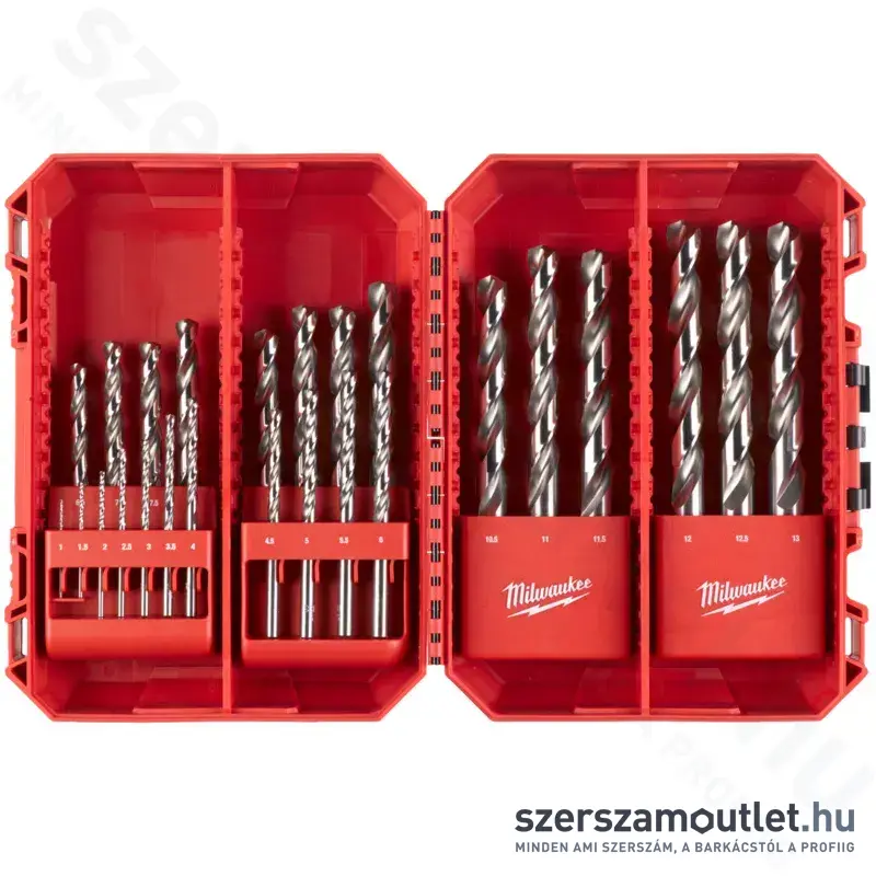 MILWAUKEE THUNDERWEB HSS-G Fémfúró készlet 25 részes (1-13mm)