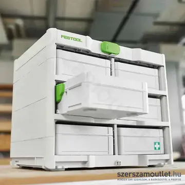 FESTOOL SYS3-RK/6 M 337-Set Systainer³ állvány (6 × SYS3 S 76 Systainer³ tárolóval)