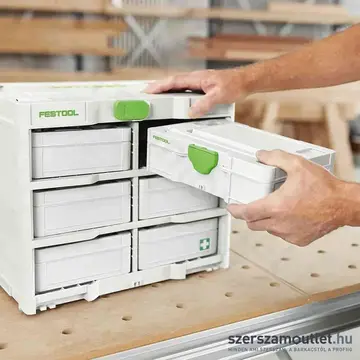 FESTOOL SYS3-RK/6 M 337-Set Systainer³ állvány (6 × SYS3 S 76 Systainer³ tárolóval)