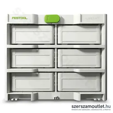 FESTOOL SYS3-RK/6 M 337-Set Systainer³ állvány (6 × SYS3 S 76 Systainer³ tárolóval)