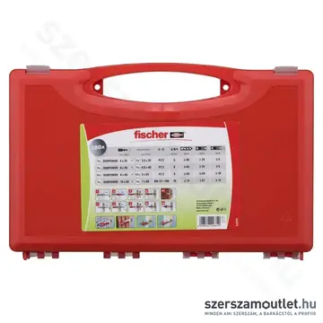 FISCHER Red-Box DUOPOWER Műanyag dübel + csavar készlet [280db/doboz] (536091)