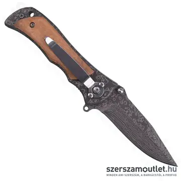 EXTOL Zsebkés rozsdamentes acél penge damaszk mintával 160mm (8855121)