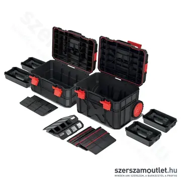 KISTENBERG X BLOCK ALU LOG Gurulós szerszámosláda szett 546x380x685mm (KXBAS604075-S411)