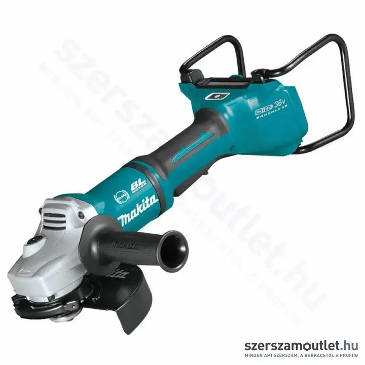 MAKITA DGA901ZU Akkus szénkefementes sarokcsiszoló 230mm (2x18V) (Akku és töltő nélkül!)