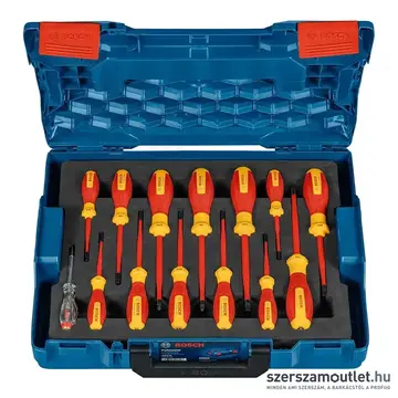 BOSCH Professional VDE Vegyes csavarhúzó készlet SL/PH/PZ/SL-PZ/TX 14db-os (1600A02NF9)