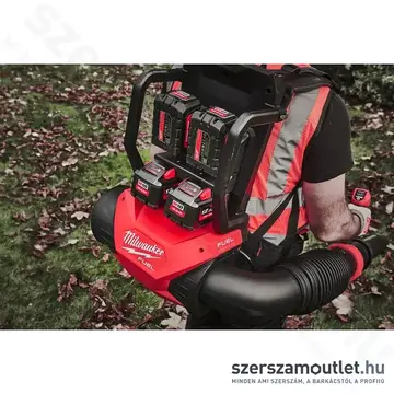 MILWAUKEE M18 F2BPB-0 Dupla akkumulátoros háti lombfúvó (18V) (Akku és töltő nélkül!)