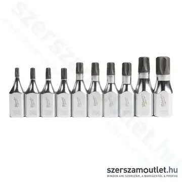 MILWAUKEE Torx-bit dugókulcs készlet 10 részes 3/8