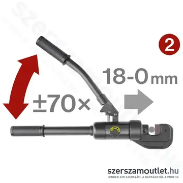 FORTUM Hidraulikus betonacél vágó 4-16mm (4900172)