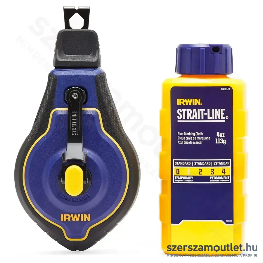 IRWIN STRAIT-LINE SPEEDLINE PRO Kicsapózsinór 3m + festék (Kék) (IWHT48443BC-0)
