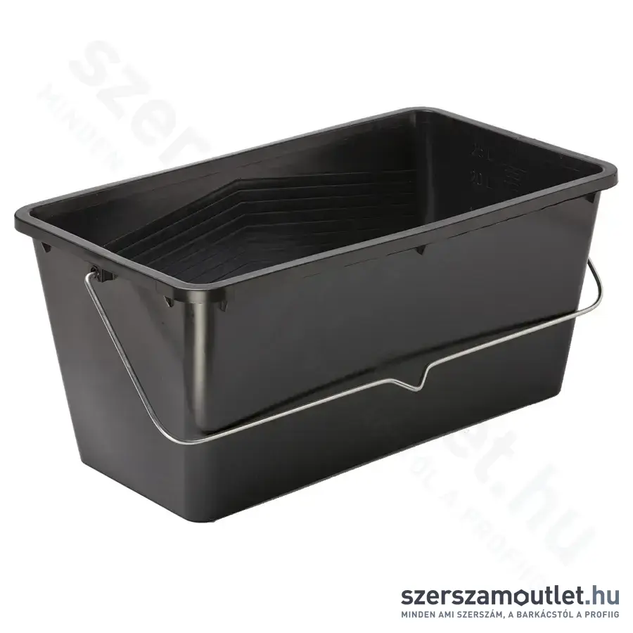 SCHULLER NIMBA BOX Festékes vödör, szögletes, műanyag, 25l (Fekete) (560016)