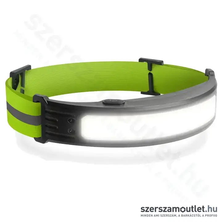 Fejlámpa gesztusvezérléssel COB LED, 800mAh akku, IP54, 350lm (Piros/Fehér) (18583)